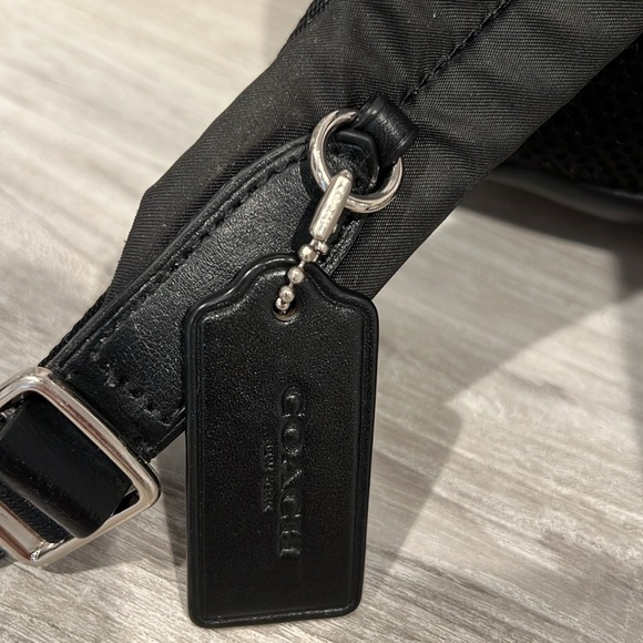Coach Signature Small Black Backpack 🎒 Nylon and Leather - Unisex - Picture 10 of 14